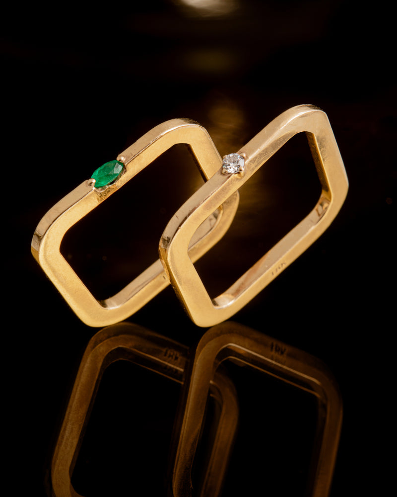 Sun light square ring