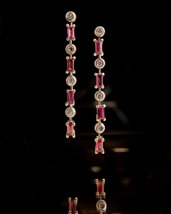 Rose earrings