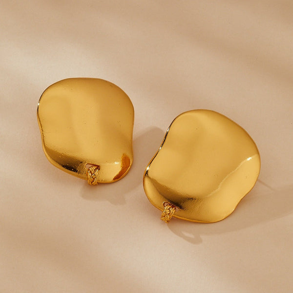 ARETES PIETRA CON TRENZA FLOTANTE