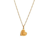 COLLAR HEART INITIAL