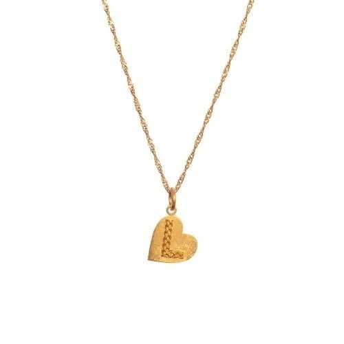 COLLAR HEART INITIAL